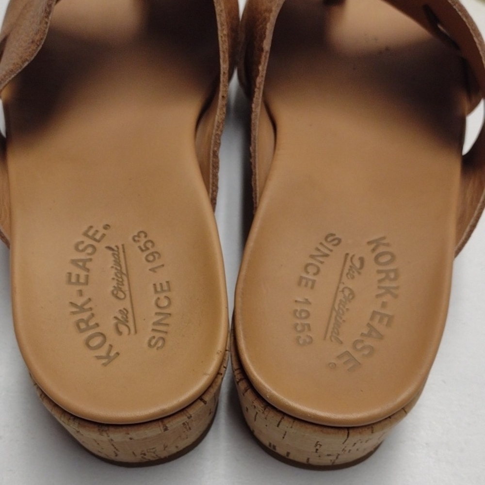 Kork-Ease Women's Brown Slide Sandals - Picture 4 of 9